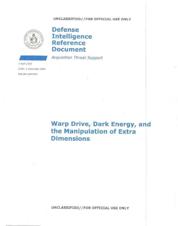 Warp Drive Dark Energy Cover